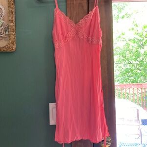 Lace hot pink tank
